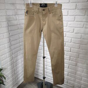 Oakley Slim Fit Men's Size 30/32 Tan Zipper & Button Closure Casual Pants